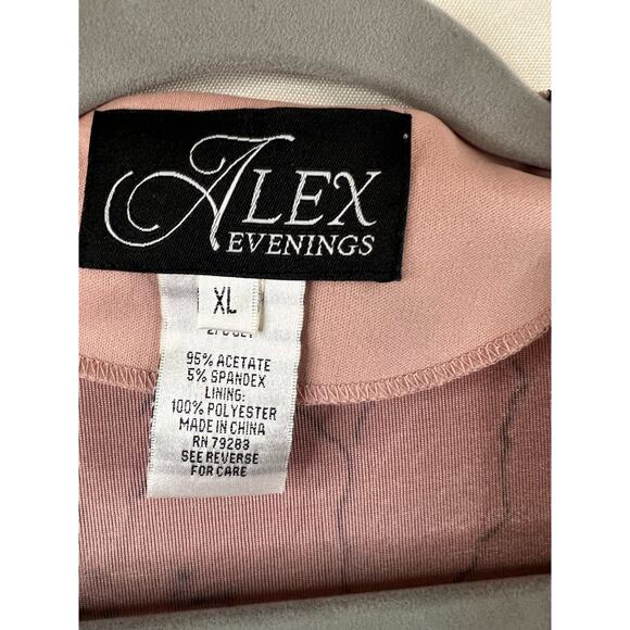 Alex Evening Two Piece Beige Tank Top and Jacket Size XL - Picture 5 of 6